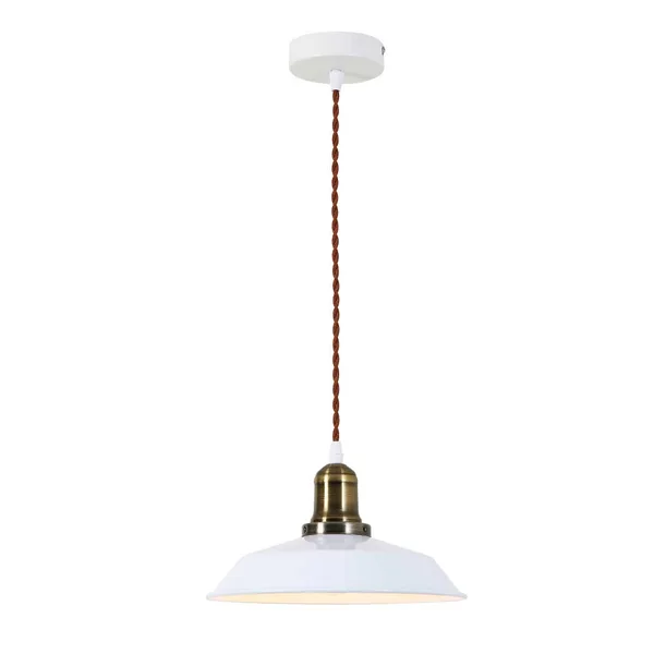 Tronic Minimalist White Dome Pendant Light