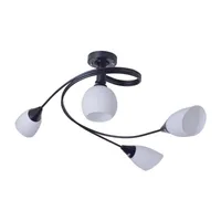 Tronic Twisted Vintage Lighting Fixture With Frosted Glass