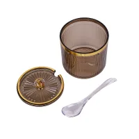 Nadstar Seasoning Pots 6pcs Set Condiment Pots Food Container with Lids and Spoons ST0606-1/2