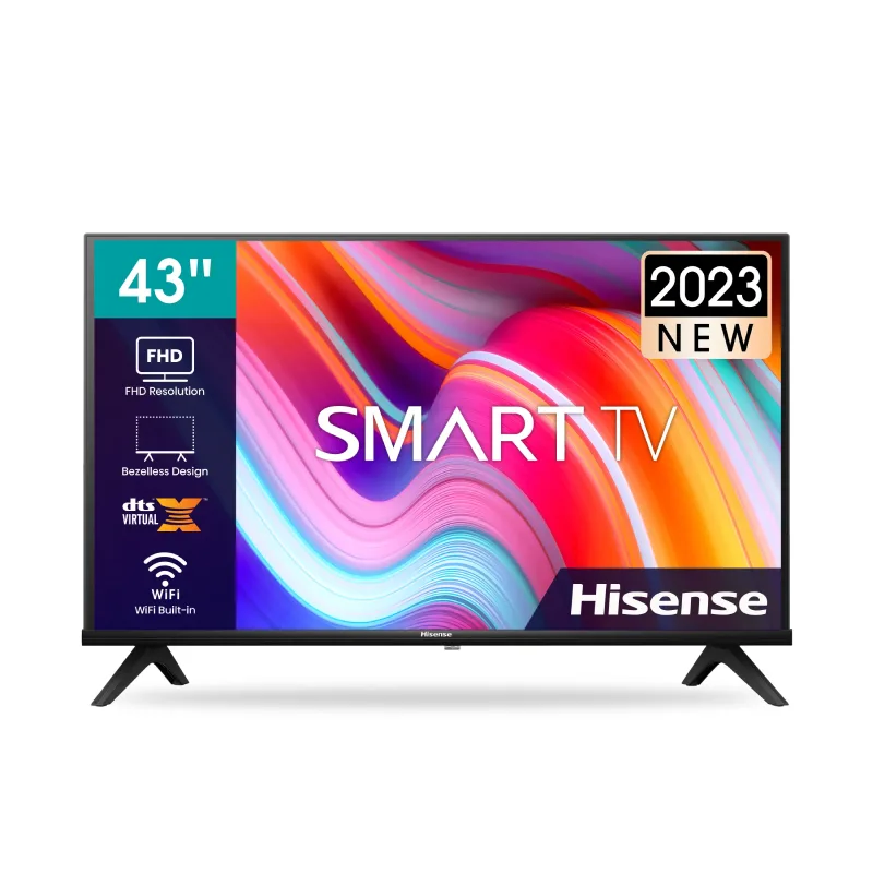 Hisense 43 Inch Full HD Digital LED TV Slim Bezel Built-in Digital Tuner HDMI USB 43A3Q