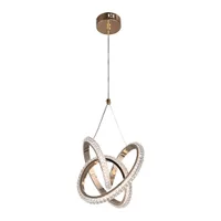 Tronic Golden LED Pendant Light - 40W, Tri-Color, Modern Ring Design