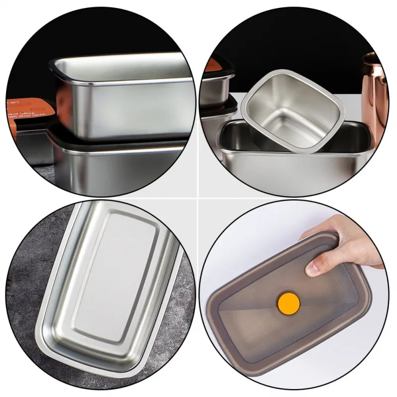 Nadstar Stainless Steel Food Storage 550ml ECO-Friendly Lunchbox Compartments Stainless Steel Take Away SP0572