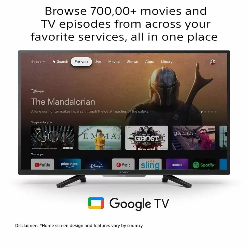 Sony Internet LED TV 32", Motion Flow XR 200Hz, X-Reality Pro, Clear Audio+, Screen Mirroring, Live Football Mode, Photo Share, Mobile High Definition Link, Sony Entertainment Network, Voice Operated Remote KDL-32W830K