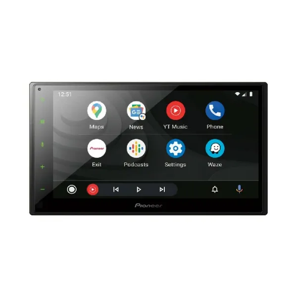 Pioneer AV Receiver, Double Din 6.8" Multimedia AV Receiver with Touchscreen Display, Bluetooth USB/ Tuner / I Phone - Ipod Connect, Weblink Cast, Mirroring for Android DMH-A5450BT