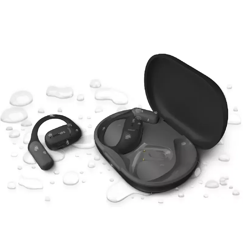 Philips OpenEar True Wireless Sports Headphones, 28H Playtime, IP55 Dust/Water Protection, Air Conduction TAA6709DG/97