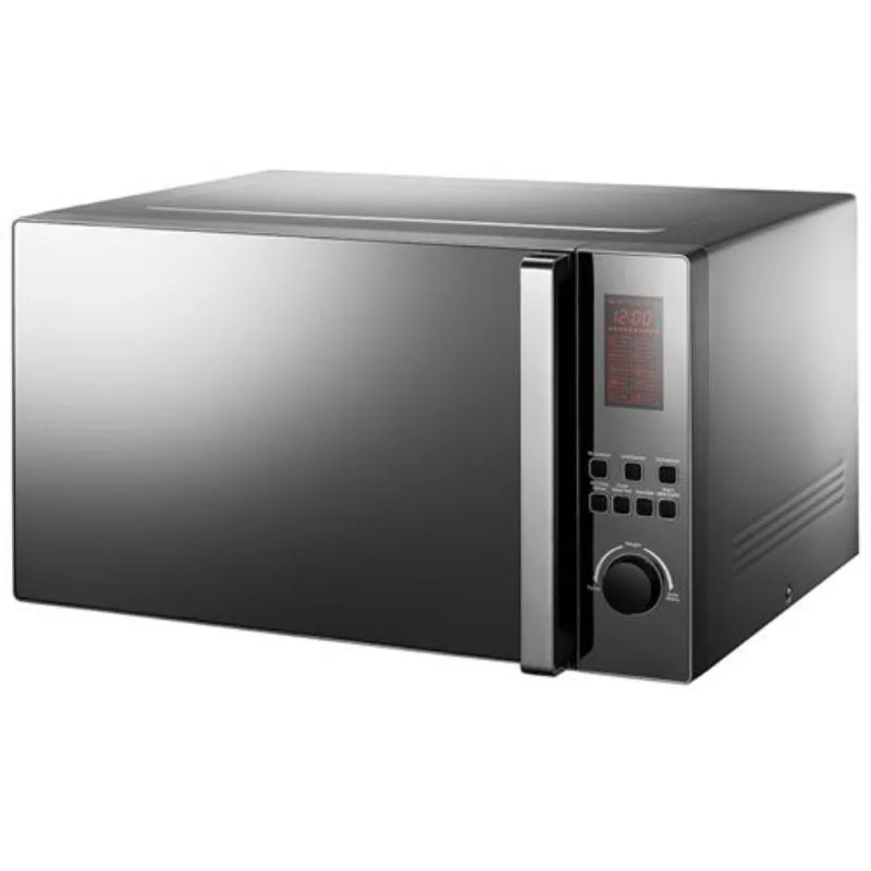 Hisense Microwave 45L Solo Digital with Grill, 5 Power Levels, 8 Auto Menus, 360° Rotating Plate, Safety Lock, Black Mirror H45MOMK9