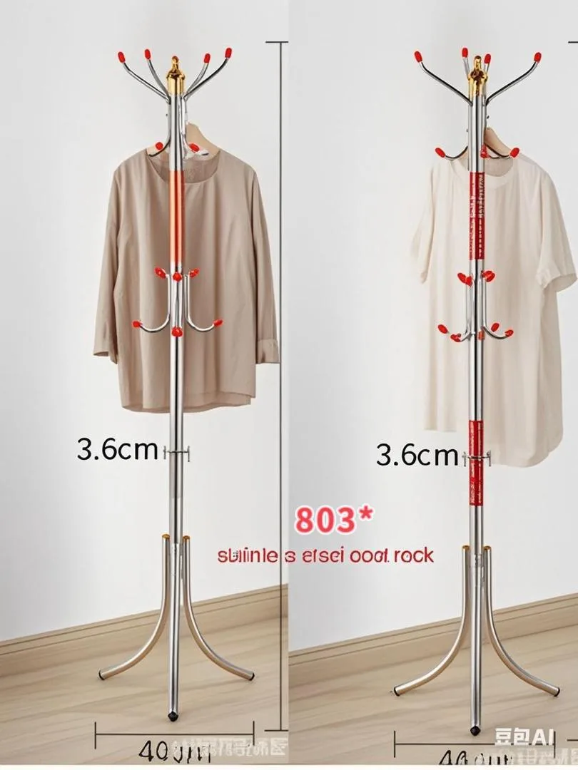 Floor Hanger Stand Freestanding Tree Coat Rack 16 Hooks Stand For Clothes Bags Hats - JHC2340N