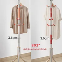 Floor Hanger Stand Freestanding Tree Coat Rack 16 Hooks Stand For Clothes Bags Hats - JHC2340N