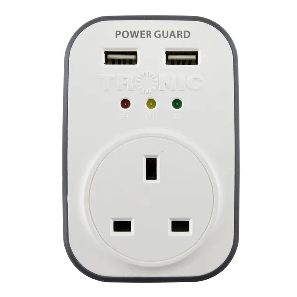 Tronic Power Guard with 2 USB Ports 13Amps