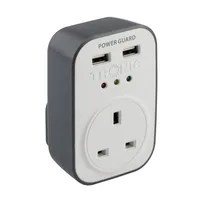 Tronic Power Guard with 2 USB Ports 13Amps
