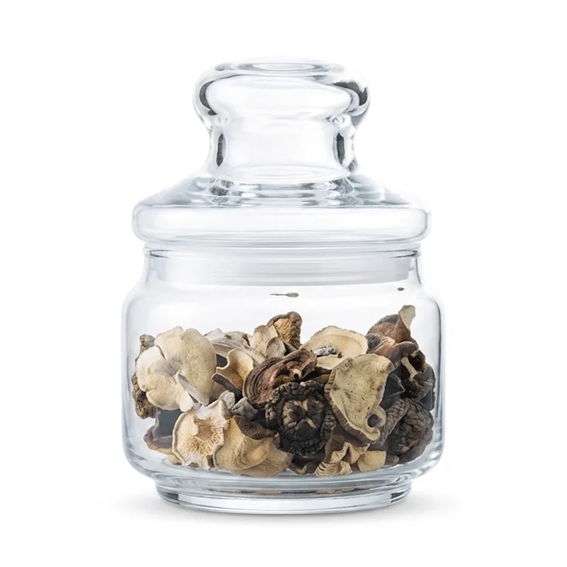 Ocean Pop Storage Jar Clear Glass with Glass Lid 325ml Food Storage Container Brown Box 5B02511G0004