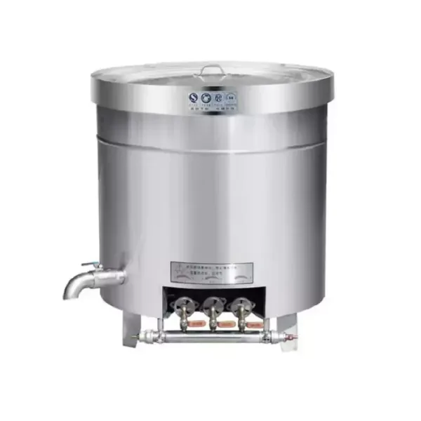 Commercial Kitchen Equipment Industrial Gas Cooking Pot 169L, Heavy-Duty Stainless Steel Stock Pot with Drain Valve KL-GR60