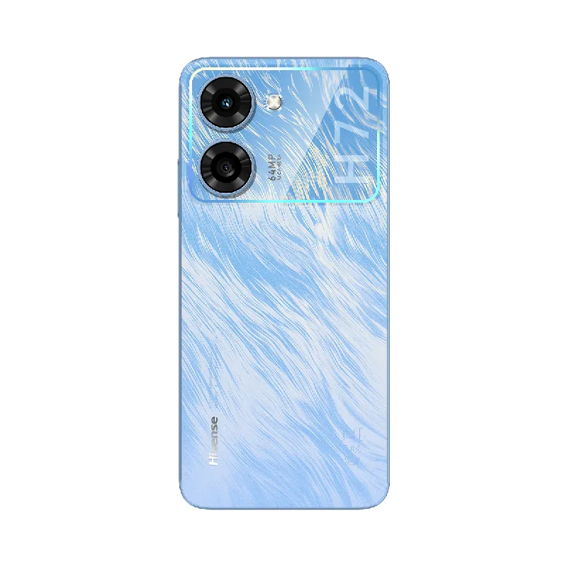 Hisense H72 Smartphone 4GB RAM, 128GB ROM, 64MP Camera, 6.75" Display, Side Fingerprint, 5000mAh Battery, Android 14 Blue