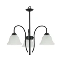 Tronic Black & White 3-Arm Decorative Pendant Lamp