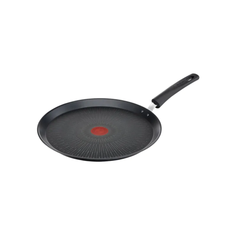 Tefal Unlimited Pancake Pan 25cm Non Electric G2553802 aluminium material heat indicator thermo signal titanium coating made in france