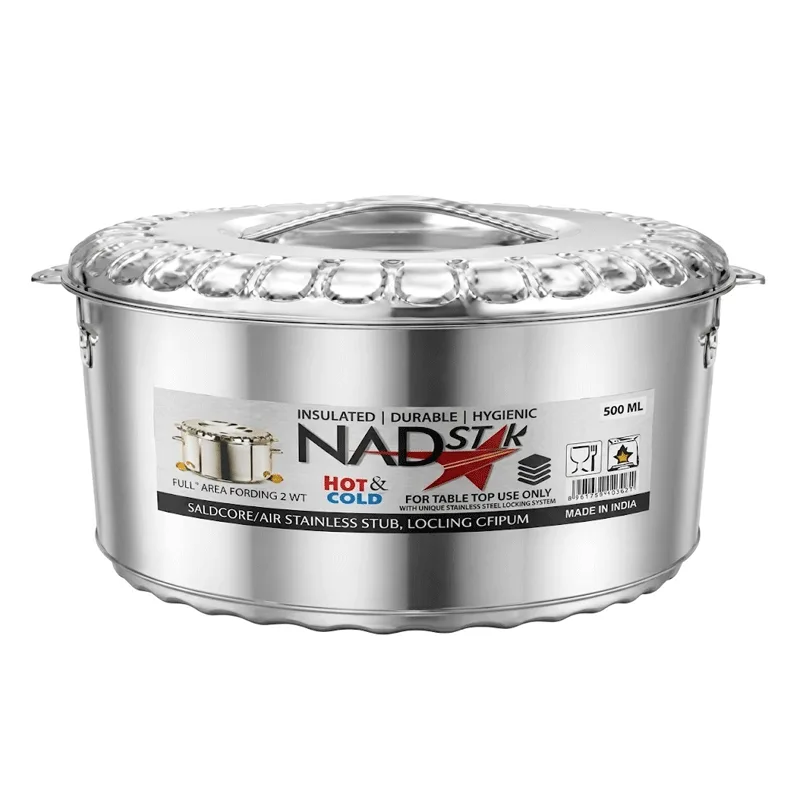Nadstar Jumbo Stainless Steel Hotpot Redberry 20000ml Insulated Food Warmer Serving Casserole