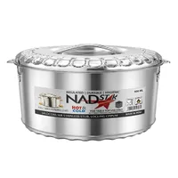 Nadstar Jumbo Stainless Steel Hotpot Redberry 20000ml Insulated Food Warmer Serving Casserole