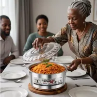 Nadstar Jumbo Stainless Steel Hotpot Redberry 20000ml Insulated Food Warmer Serving Casserole