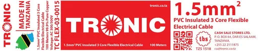 Tronic 1 mm 3 Core Flexible Cable