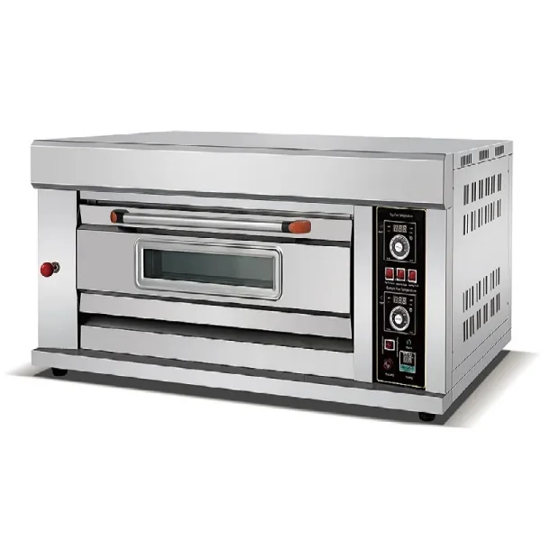 Commercial Gas Deck Oven 1-Deck 3-Tray, 20-400C High-Temperature Control, Industrial Stainless Steel Pizza & Bread Oven HGO-13