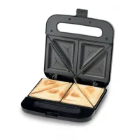 Kenwood Sandwich Toaster 2 Slice Nonstick 750w Smm00.000si - Non Stick Grill Plate Temperature Light Indicator Unique Squared Design