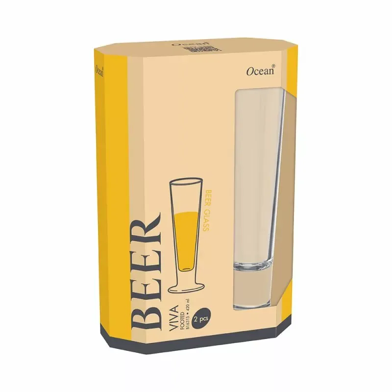 Ocean Glass 2pcs Viva Footed 420ml Drink Tumbler 3b1631502g0002