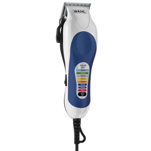 Wahl Corded Hair Clipper Color Pro Kit with 8 Color-Coded Attachment Combs & Precision Ground Blades 79400-627