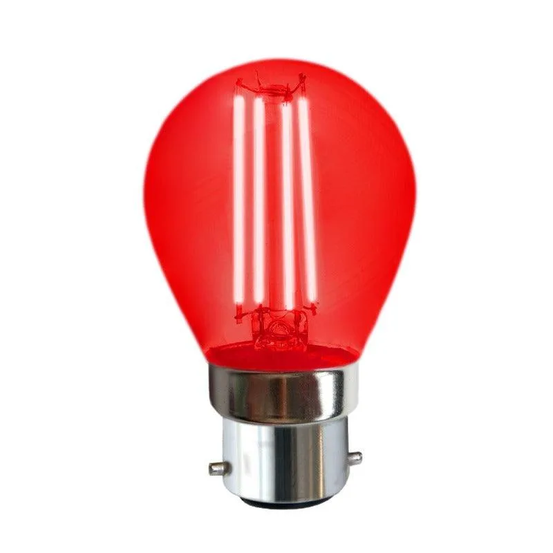 Tronic Filament LED 4 Watts B22 (Pin) Red Bulb