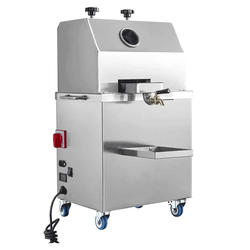 Commercial Electric Battery-Operated Sugar Cane Juicer, 200kg/hr Portable New Vertical Model, Professional 24V Cordless Sugar Cane Press WG-YF-T80N
