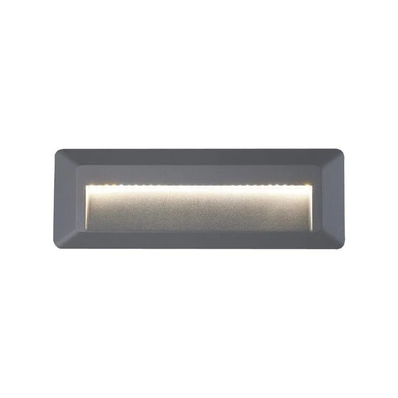 Tronic Rectangular Dark Grey LED Step Light