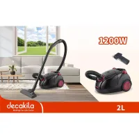 Decakila Vacuum Cleaner 1200W Domestic 2L Auto Wire Puling Multi-Purpose Brush Soft Bristle Brush CEVC002B