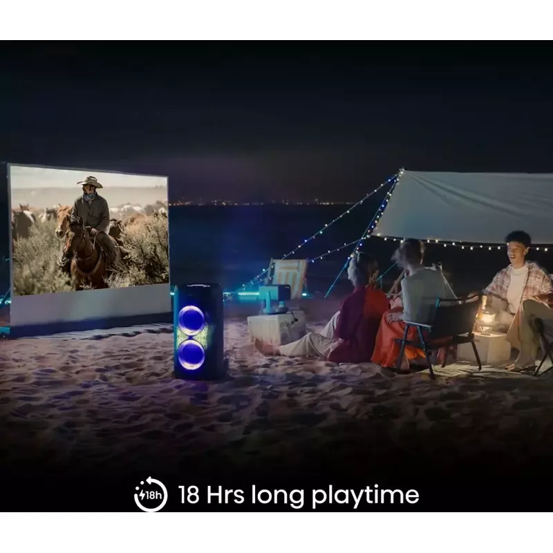 Hisense Party Speaker 620W, Bluetooth 5.4, 18-Hour Battery, Auracast™ Receiver, Party Thunder