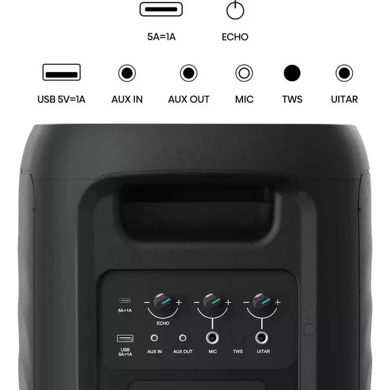 Hisense Party Speaker 620W, Bluetooth 5.4, 18-Hour Battery, Auracast™ Receiver, Party Thunder