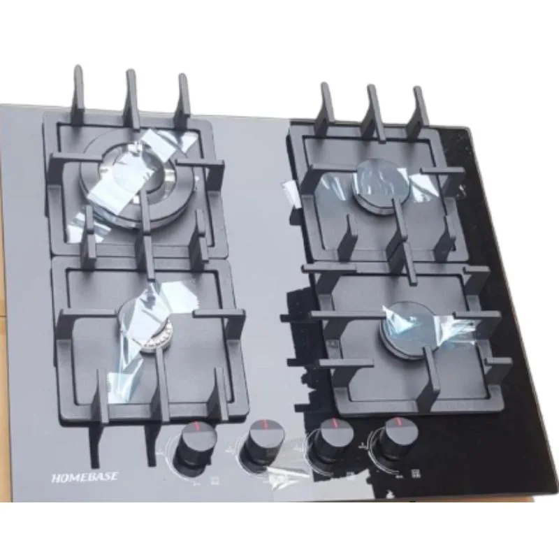 Homebase Cooker 4 Gas Burners Glass Top HB-60-4001 2 Homebase Cooker 4 Gas Burners Glass Top HB-60-4001