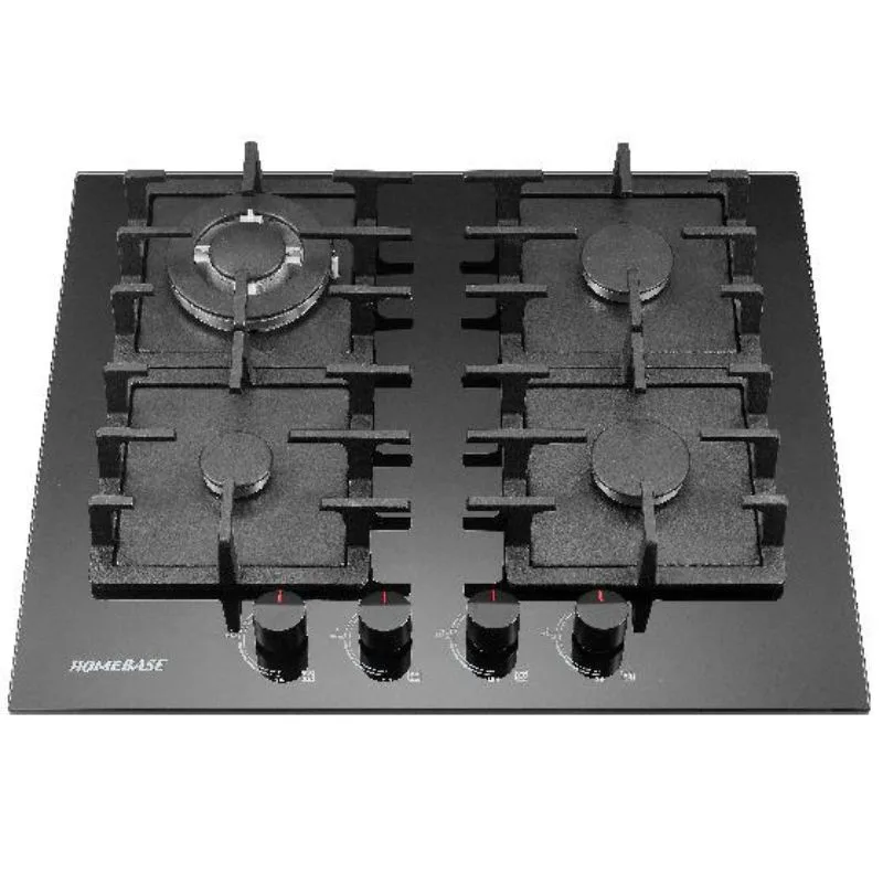 Homebase Cooker 4 Gas Burners Glass Top HB-60-4001 1 Homebase Cooker 4 Gas Burners Glass Top HB-60-4001