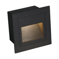 Tronic LED Step Light - Square Black Grille 3W, IP54 Rated
