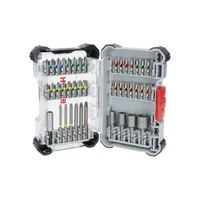 Bosch Extra Hard Screwdriver Bit Set, 43 pcs and nutsetter set, Mixed PH, PZ, T, SL, H, and Quick Change Universal Holder and Magnetic Universal Holder, 2607017723