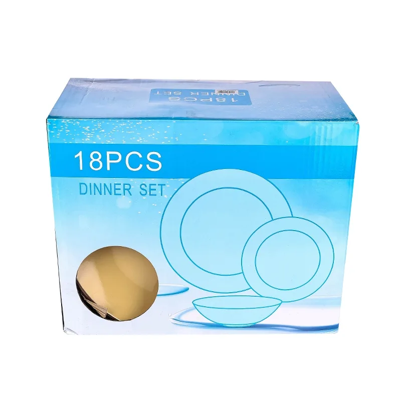 Nadstar Dinner Set 18pcs Porcelain, Plate 6pcs , Bowl 6pcs , Soup Plate 6pcs 2023021