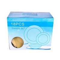 Nadstar Dinner Set 18pcs Porcelain, Plate 6pcs , Bowl 6pcs , Soup Plate 6pcs 2023021