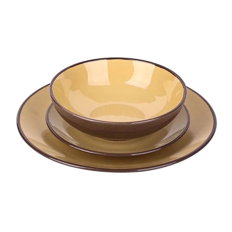 Nadstar Dinner Set 18pcs Porcelain, Plate 6pcs , Bowl 6pcs , Soup Plate 6pcs 2023021