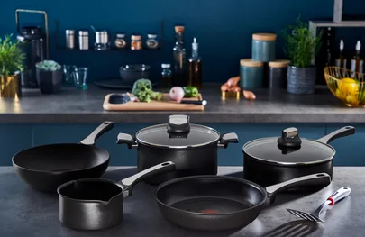 Tefal Unlimited Frypan 30cm Non Electric G2550702 aluminium material heat indicator thermo signal titanium coating made in france
