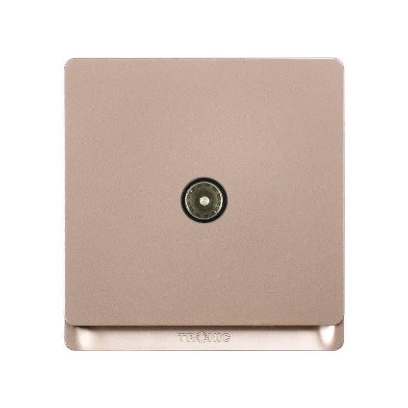 Tronic Gold 1-Gang TV Socket