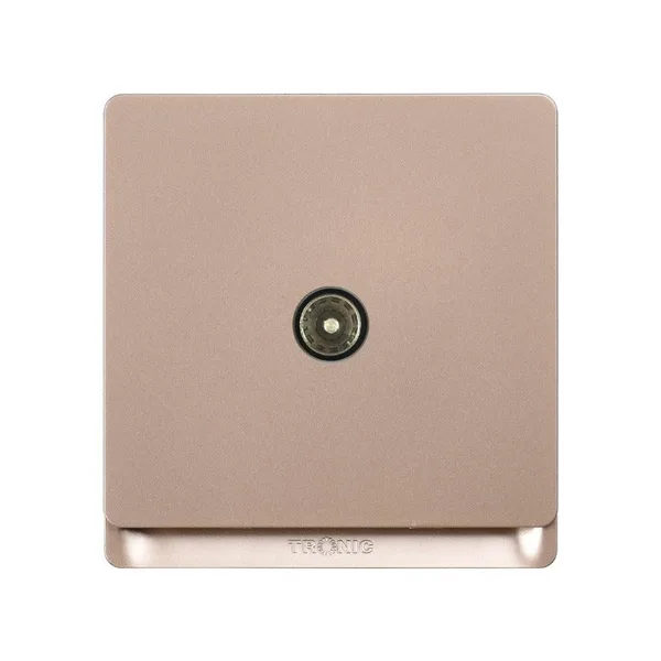Tronic Gold 1-Gang TV Socket