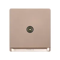 Tronic Gold 1-Gang TV Socket