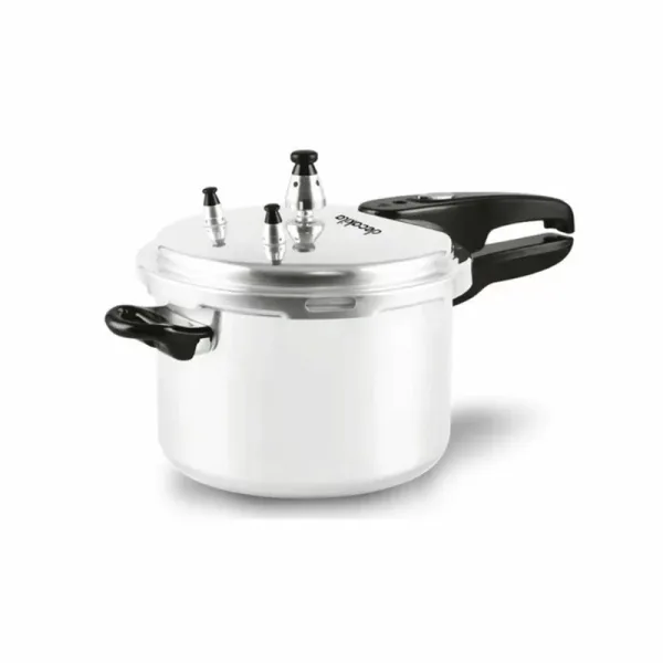Decakila Pressure Cooker 5.5l Outer Lid Aluminium Ergonomic Bakelite Handle Kmer018m