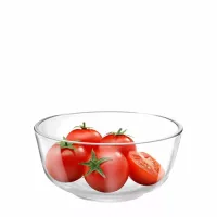 Ocean Assurance Bow 1Pc l 4.5" � Elegant Clear Glass Serving Bowl for Desserts, Salads & Snacks 1P00723