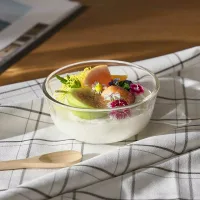 Ocean Assurance Bow 1Pc l 4.5" � Elegant Clear Glass Serving Bowl for Desserts, Salads & Snacks 1P00723