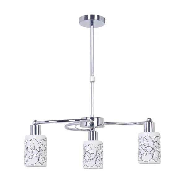 Tronic 3-Light Pendant Lamp - Decorative Square Glass Shades