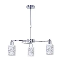 Tronic 3-Light Pendant Lamp - Decorative Square Glass Shades
