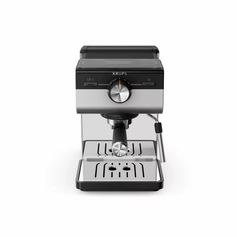 Krups Espresso Machine Manual Coffee Maker, Boiler Heating System, Steam Wand, 1 & 2 Cup Brewing, Customizable Espresso XP384EM0